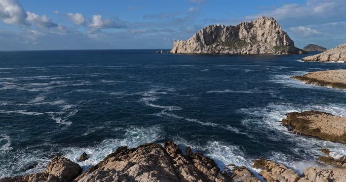 &Icirc;le Maire from the Cap Croisette, Marseille, 8th arrondissement, Bouches-du-R&ocirc;ne,France.