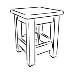 Stool isolated on white background