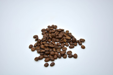 coffee beans on white background