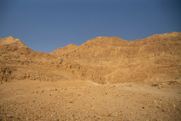 Fototapeta na wymiar The mountains of Judaean Desert. Dead Sea area, Israel.