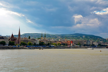 Budapest Hungary, city skyline. Old beautiful architecture in Budapest, Hungary 