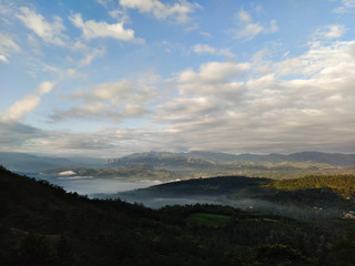 Fototapeta premium sunset in mountains