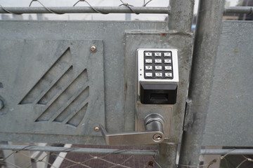 Fototapeta na wymiar old lock with pass code