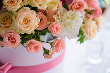 bouquet of pink roses