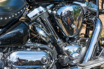 Obraz na płótnie Canvas Motocyklowy silnik