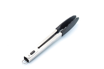 cooking tongs on a white background