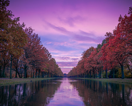 Sunset at the Auepark in Kassel