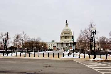 House of Representatives Building on a snowy day