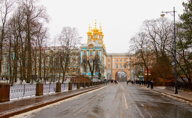 The Arch of Imperial Lyceum. Pushkin. St.Petersburg