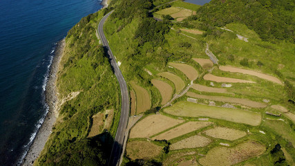 aerial view of river