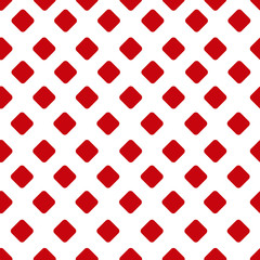 Fototapeta na wymiar Red color bubbles - checkered seamless pattern. Vector illustration.