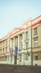 Fototapeta na wymiar Urban city architecture of Zagreb