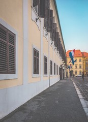 Urban city architecture of Zagreb