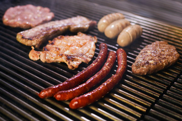 grilled barbecue meat