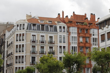 Fototapeta na wymiar Building in the city of Bilbao