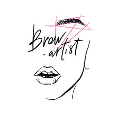 Logo for eyebrow artist.