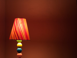 Colorful table lampshade
