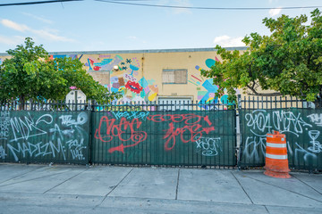 Graffiti district Miami Wynwood FL