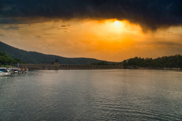 Rainy day on Edersee