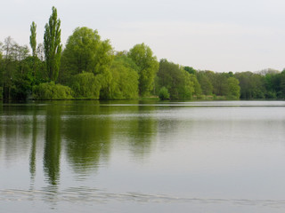 Reflection of a shore line