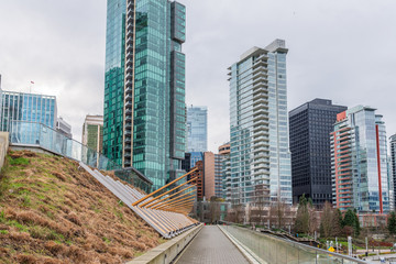 Fototapeta premium Modern Apartment Buildings in Vancouver, British Columbia, Canada.