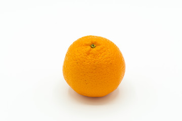 Tangerine or clementine isolated on white background