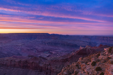 Fototapeta na wymiar Grand Canyon During Sunset