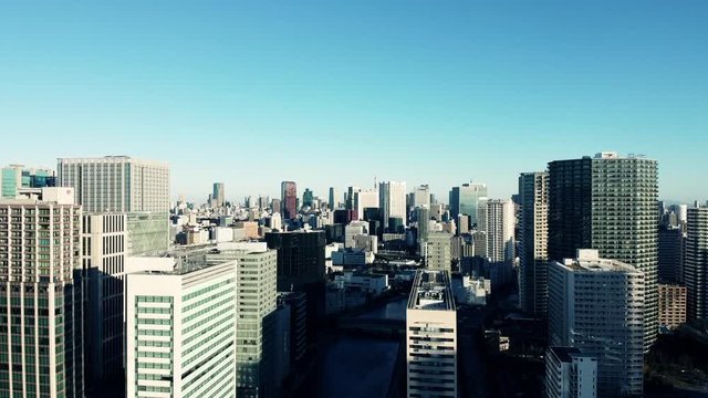 空撮した東京の風景