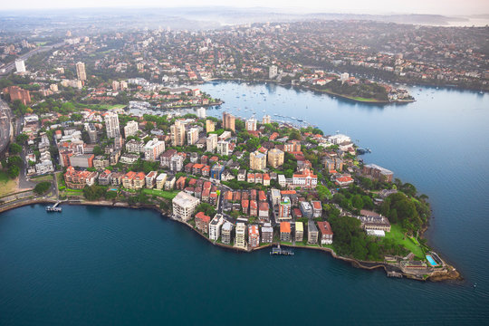 Kirribilli Suburb Peninsula in Sydney Harbour, Australia 