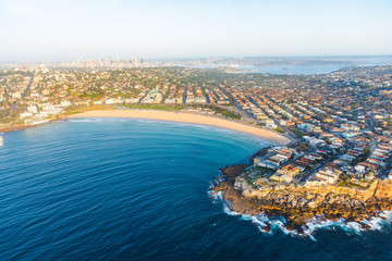 Fototapeta na wymiar Bondi Beach, Sydney Australia aerial