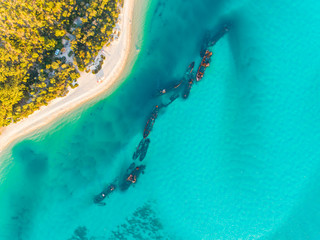 Tangalooma Shipwrecks off Moreton island, Queensland Australia