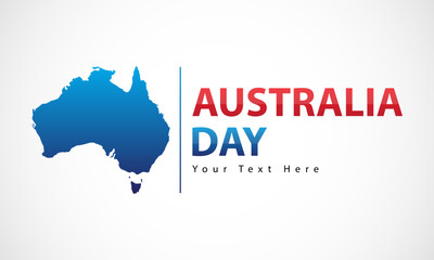 Australia Day Banner. Designed for web, banner, background, backdrop, etc. Suitable for your business. - obrazy, fototapety, plakaty
