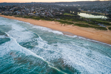 Curl Curl Beach, Sydney Australia aerial