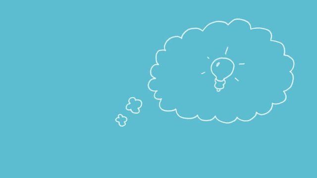 Gedankenblase Animationen Idee