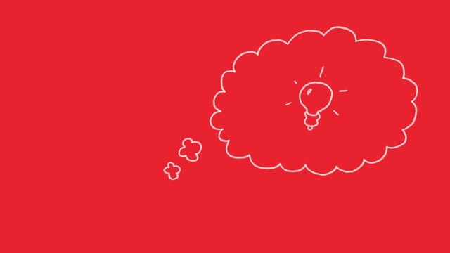 Gedankenblase Animationen Idee