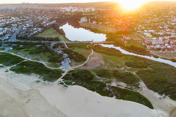 Curl Curl Beach, Sydney Australia aerial