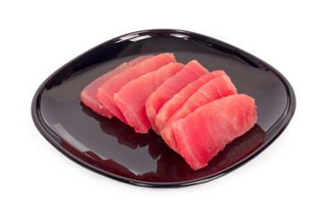 Sashimi TunaSashimi Tuna on white background