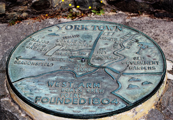 Yorktown Plaque in Tasmania