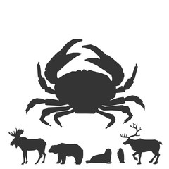 crab icon vector illustration for graphic design and websites