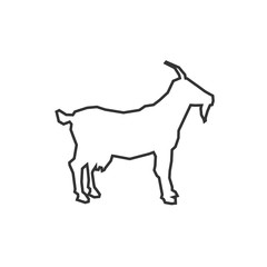 goat icon animal vector illustration for graphic design and websites