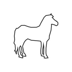 horse animal icon vector illustration for graphic design and websites