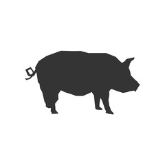 pig icon animal vector illustration for graphic design and websites