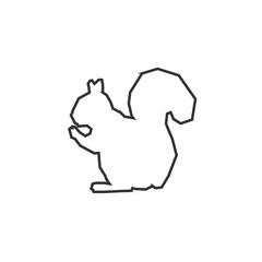 squirrel animal icon vector illustration for graphic design and websites