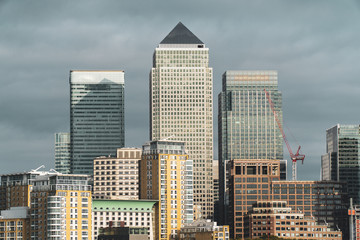Skyline of the City of London. Central business district