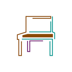 furniture logo design vector Symbol and icon of chairs sofas tables home interior furnishings