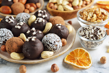Dietary candies from dried fruits and nuts
