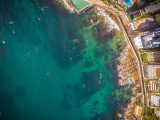 Manly Beach aerial, Sydney Australia