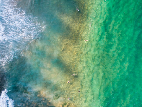 Top down aerial of Sydney beach © jamenpercy