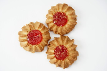 Eastern cookies kurabye isolated on a light background