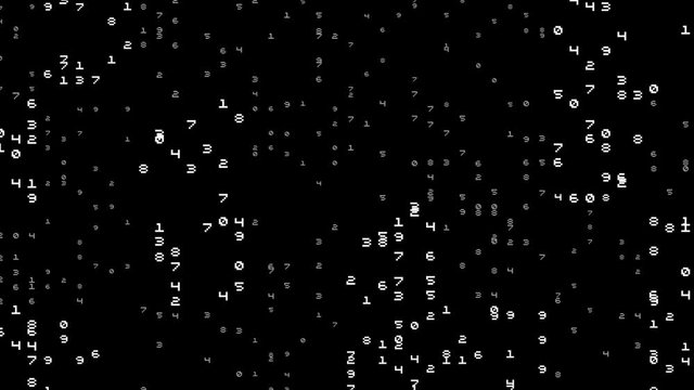 abstract background with random numbers